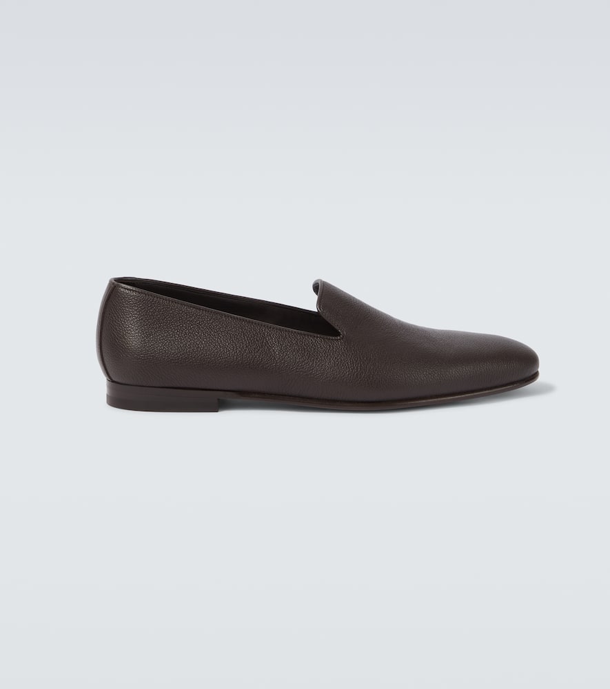 Leather loafers