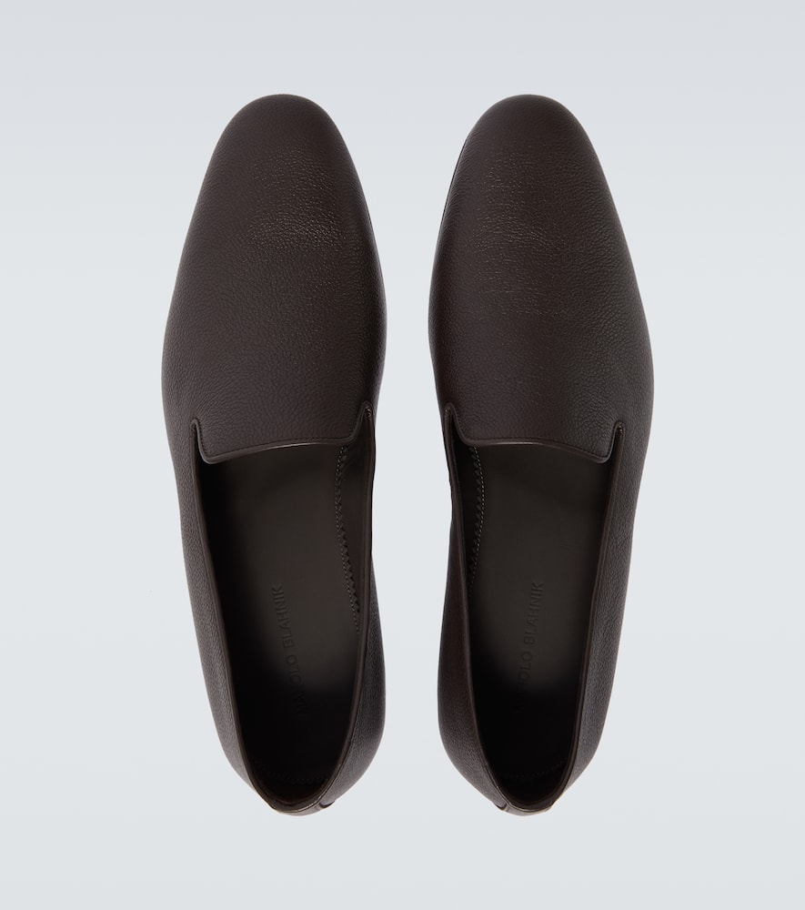 Manolo Blahnik Leather Loafers