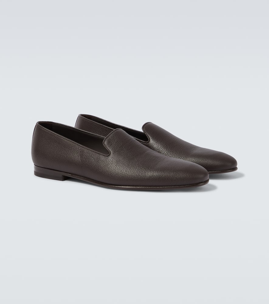 Manolo Blahnik Leather Loafers