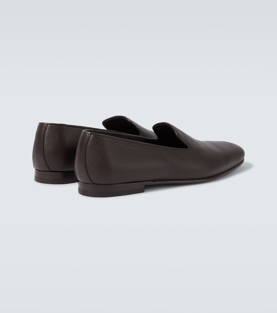 Manolo Blahnik Leather Loafers