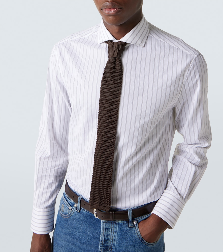 Striped Cotton Poplin Shirt