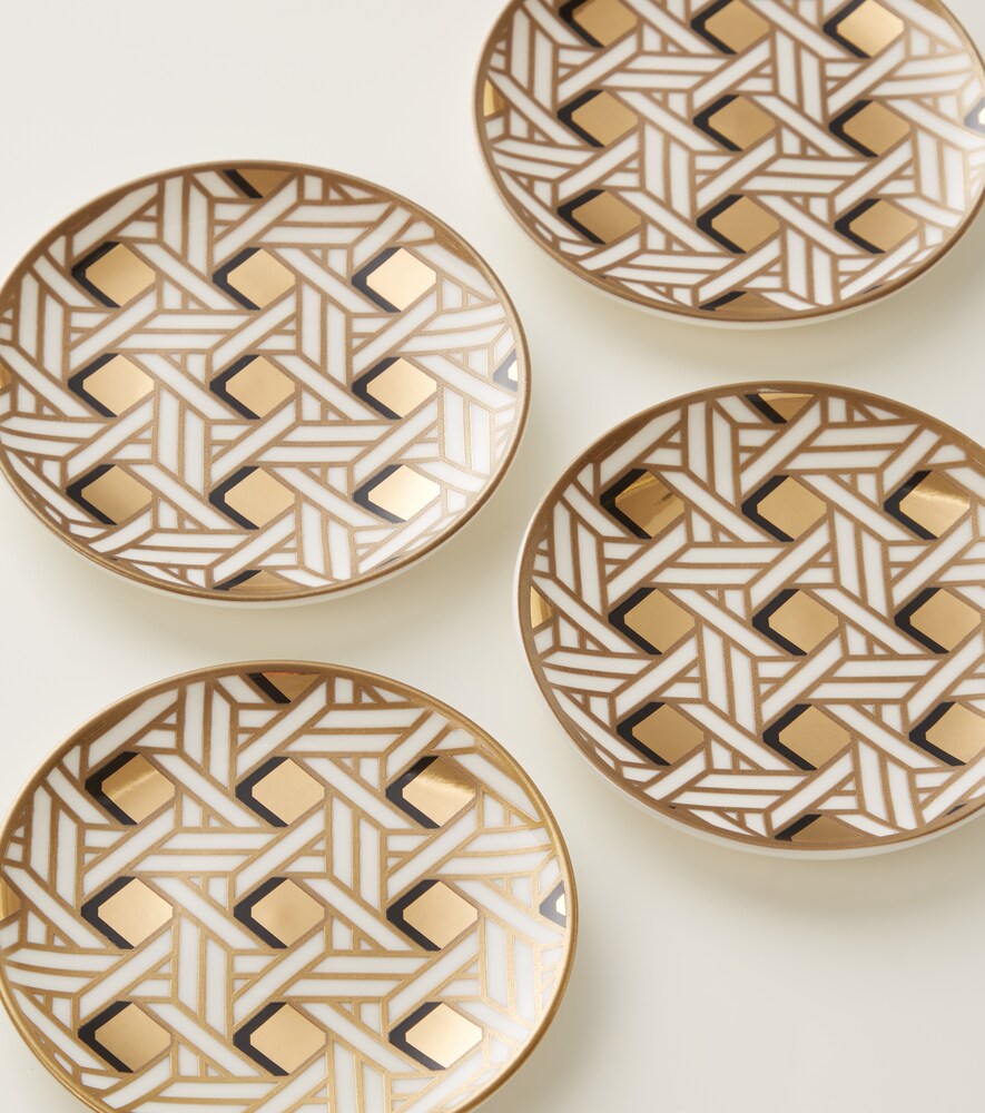  Jonathan Adler Jonathan Adler Basketweave Set Of 4 Coasters 