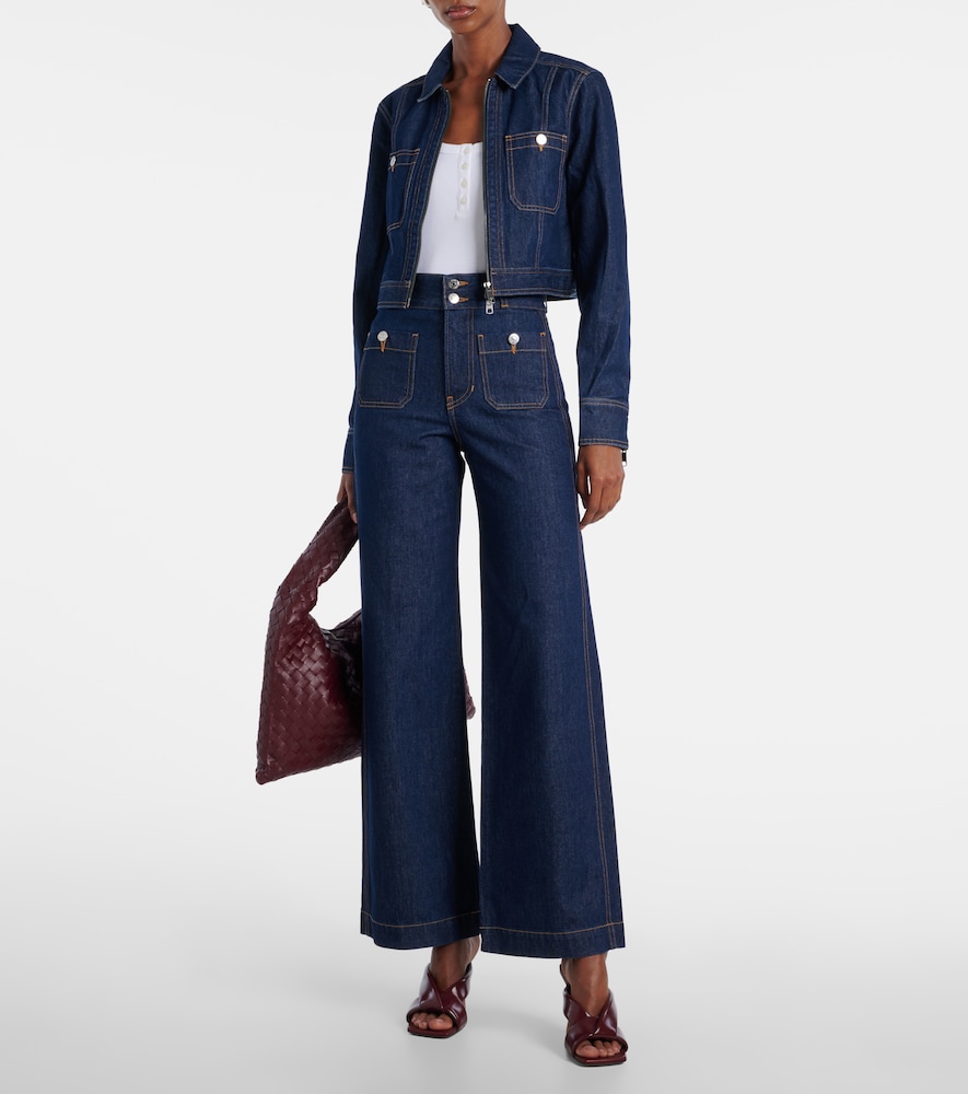  Veronica Beard Veronica Beard Cropped-jeansjacke Patty 