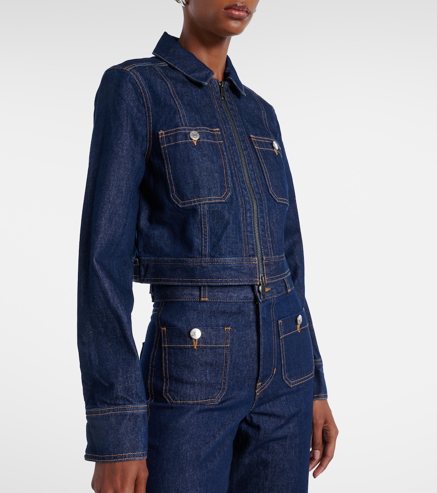  Veronica Beard Veronica Beard Cropped-jeansjacke Patty 