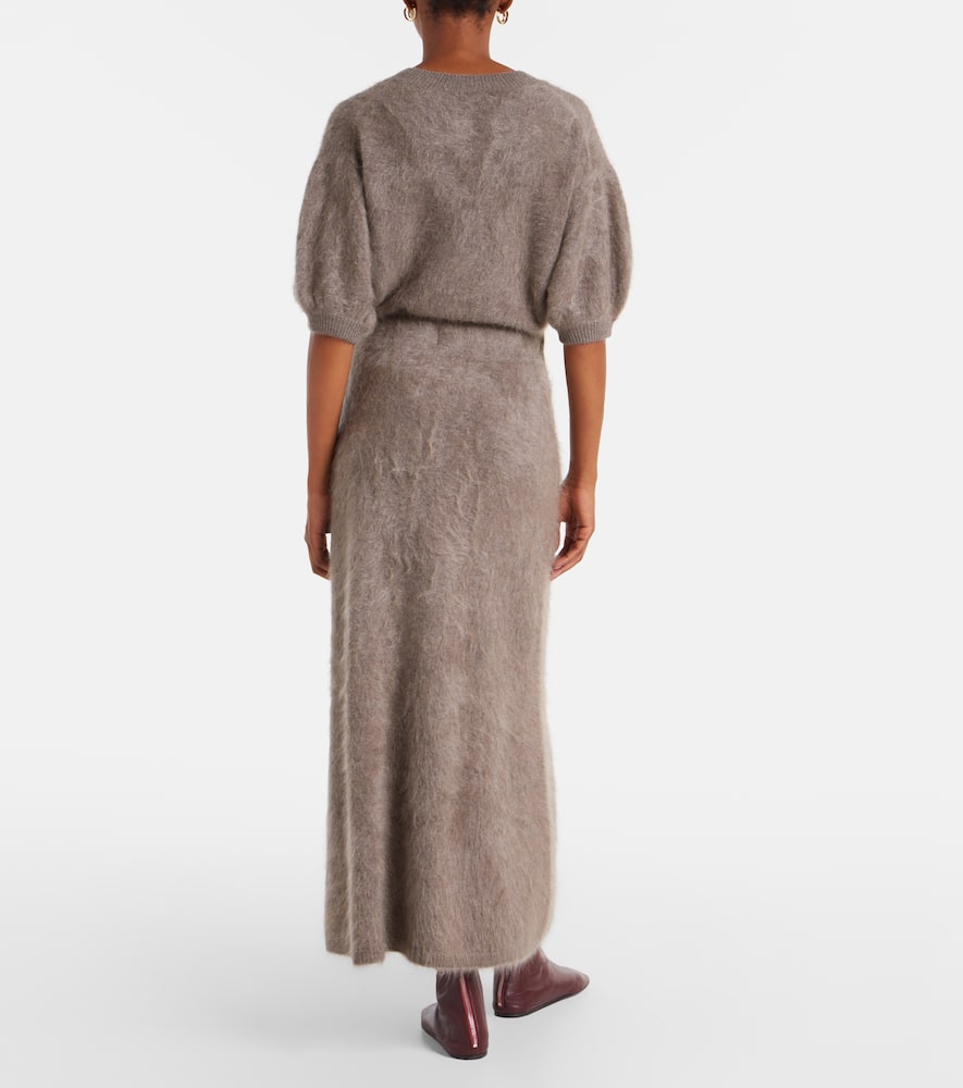 Lisa Yang Asta Cashmere Maxi Skirt In Gray