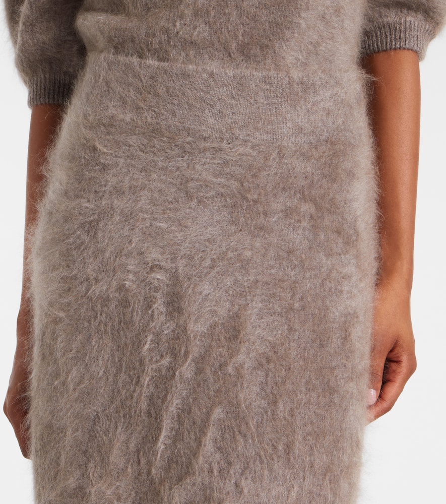 Lisa Yang Asta Cashmere Maxi Skirt In Gray