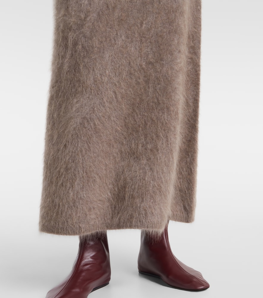 Lisa Yang Asta Cashmere Maxi Skirt In Gray