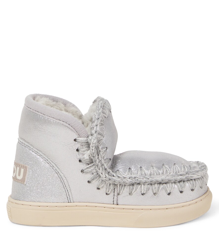  Mou Kids Mou Kids Stiefel Aus Veloursleder Mit Shearling 