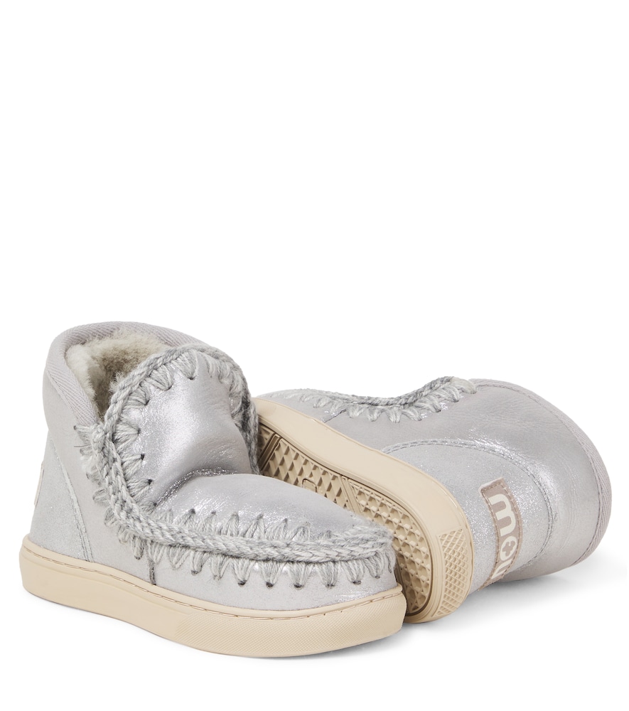  Mou Kids Mou Kids Stiefel Aus Veloursleder Mit Shearling 