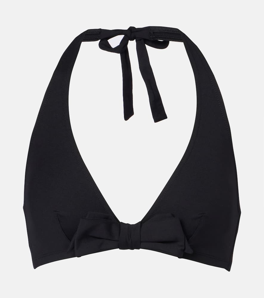 Eres Halterneck Bikini Top In Black