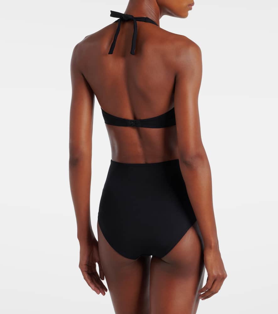 Eres Halterneck Bikini Top In Black