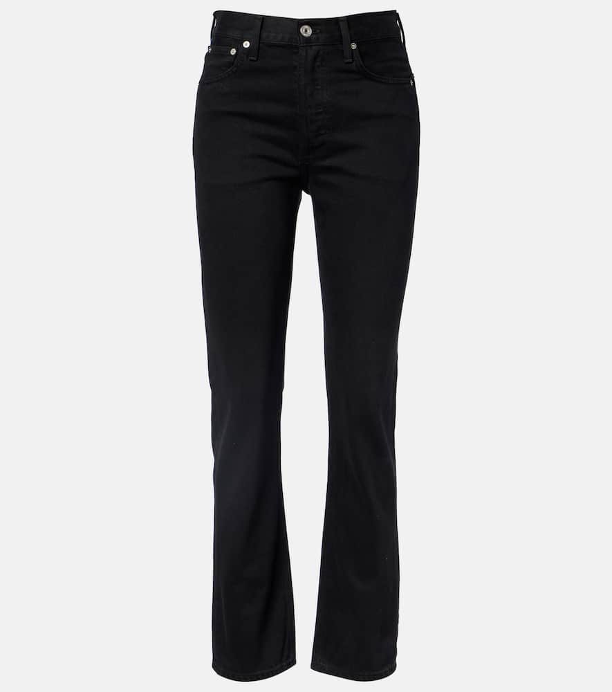 Citizen Of Humanity Blaine High-rise Straight Jeans In Black