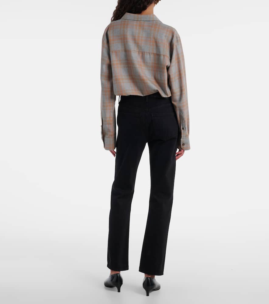Citizen Of Humanity Blaine High-rise Straight Jeans In Black