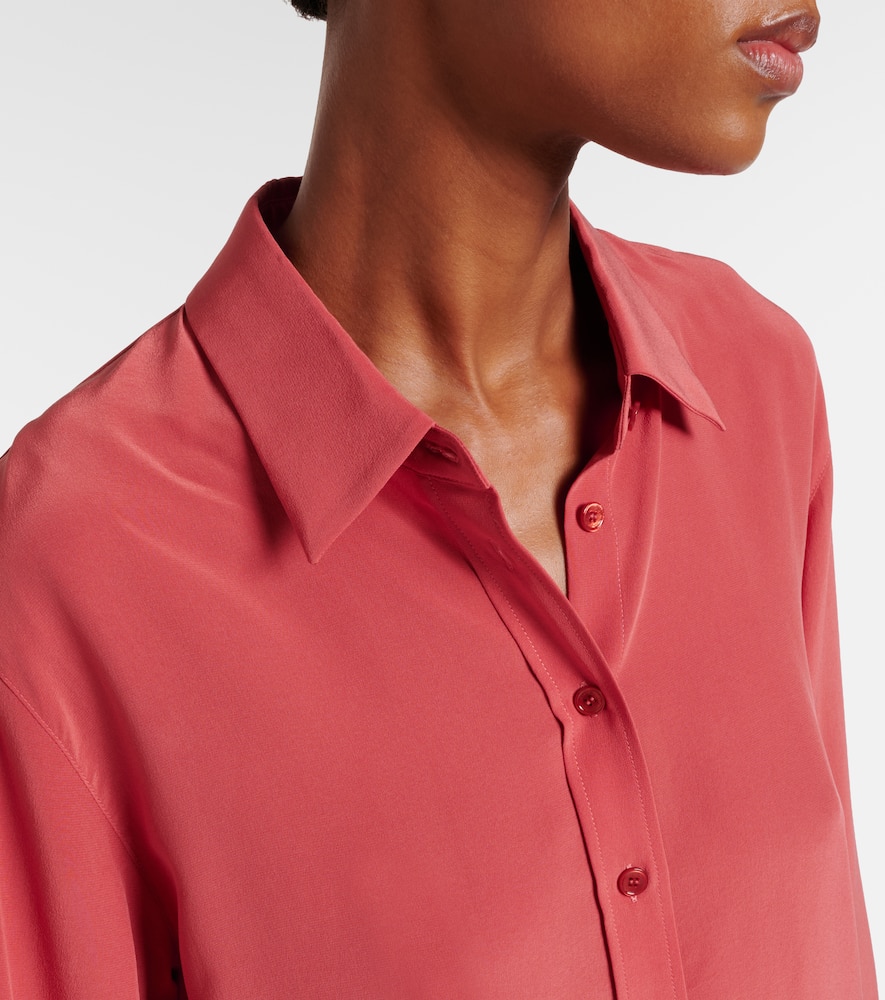Joseph Joe Silk Crêpe De Chine Shirt In Pink