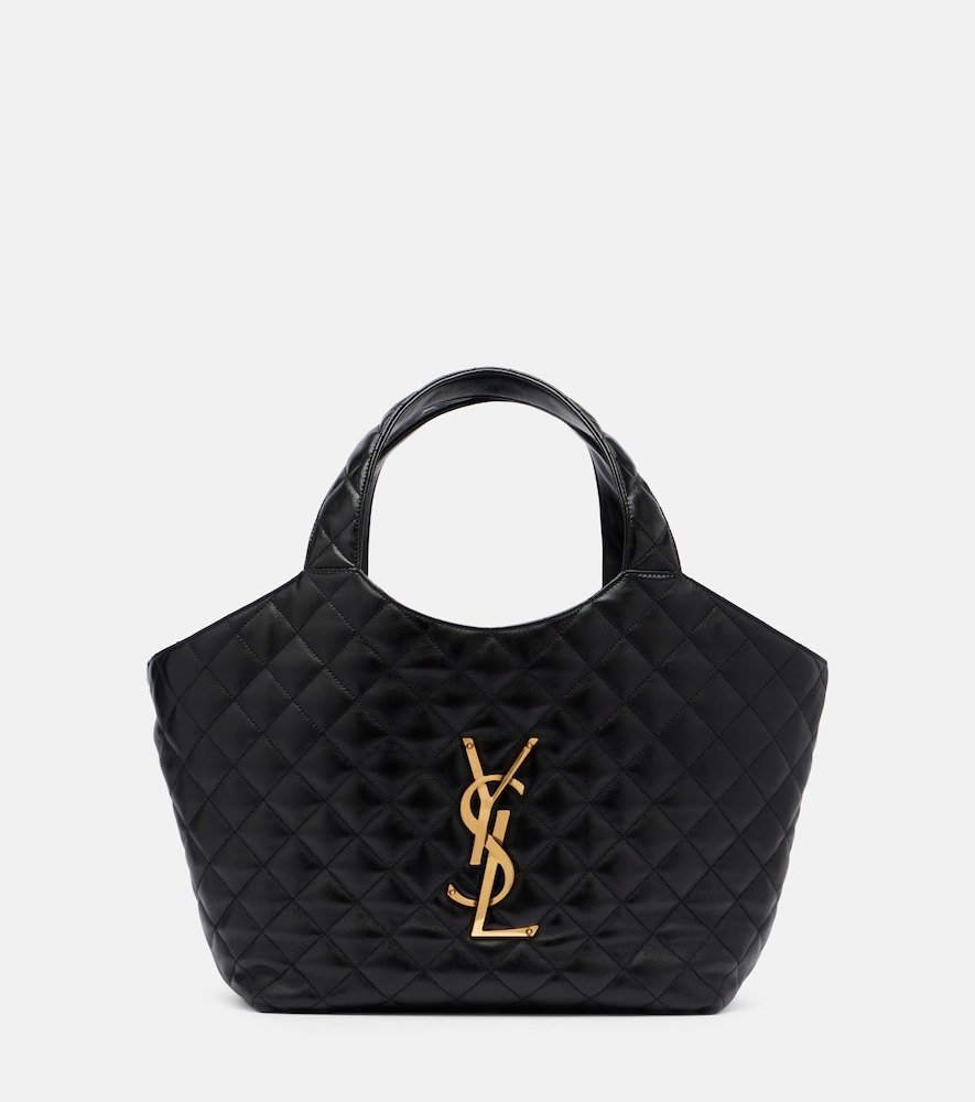 Saint Laurent Icare Cassandre Medium leather tote bag