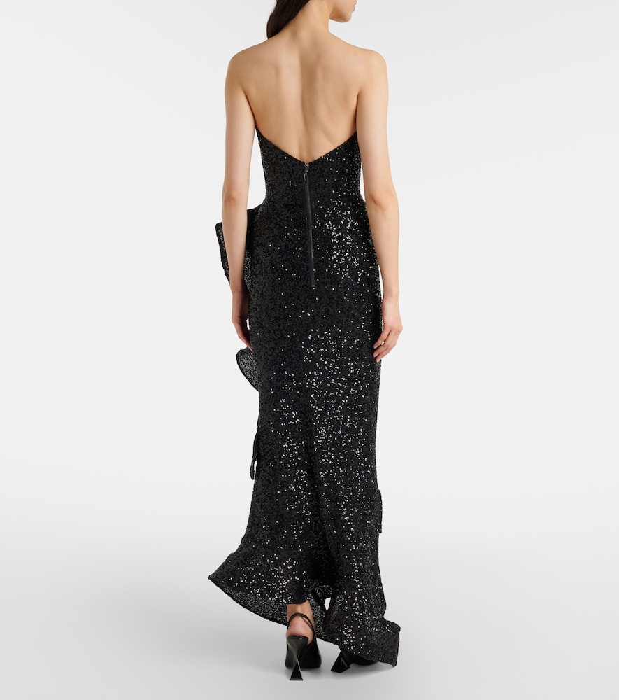  Maticevski Maticevski Robe Thistle Wave Mit Pailletten 