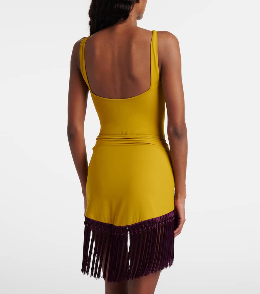 Taller Marmo Lido Mini Beach Cover-up And Swimsuit Set In Purple