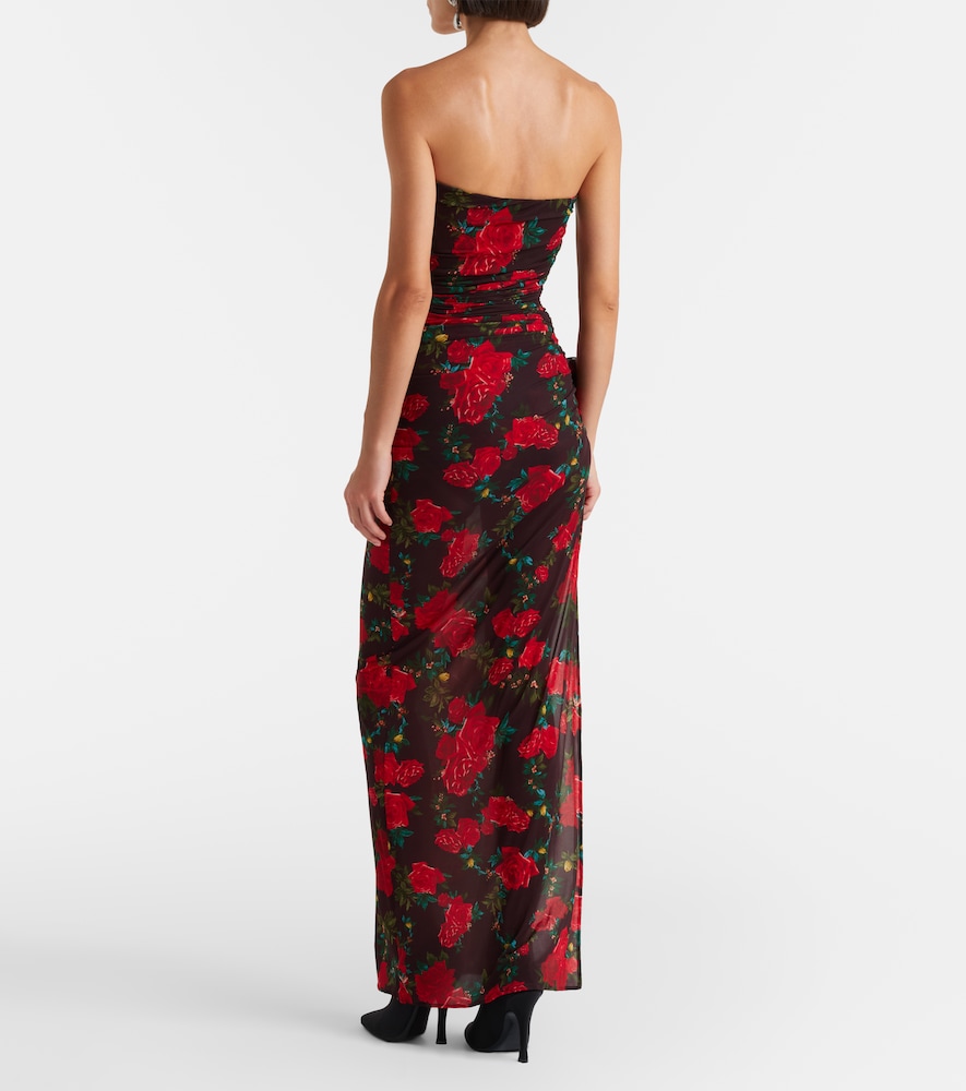 Magda Butrym Magda Butrym Floral Ruched Gown 