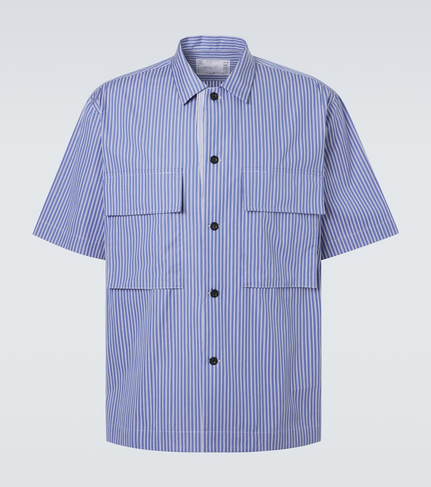 Sacai triped cotton poplin shirt