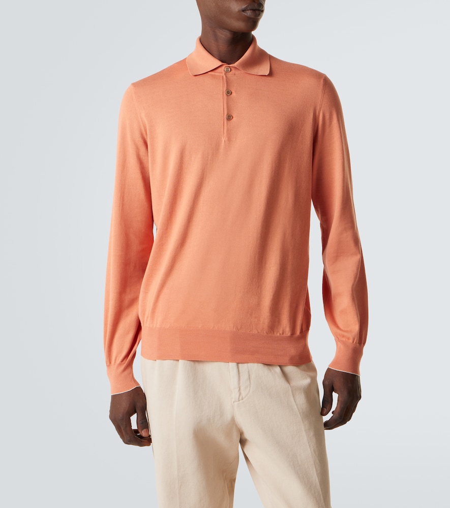  Brunello Cucinelli Brunello Cucinelli Cotton Polo Sweater 
