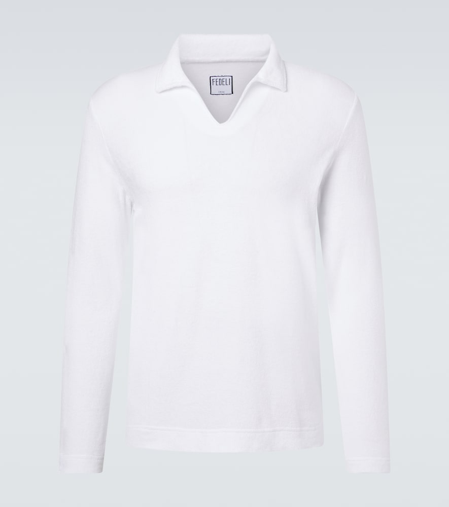 Fedeli Cotton terry polo shirt