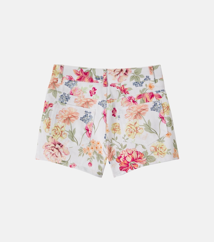  Chloe Kids Chloé Kids Shorts De Algodón Floral 