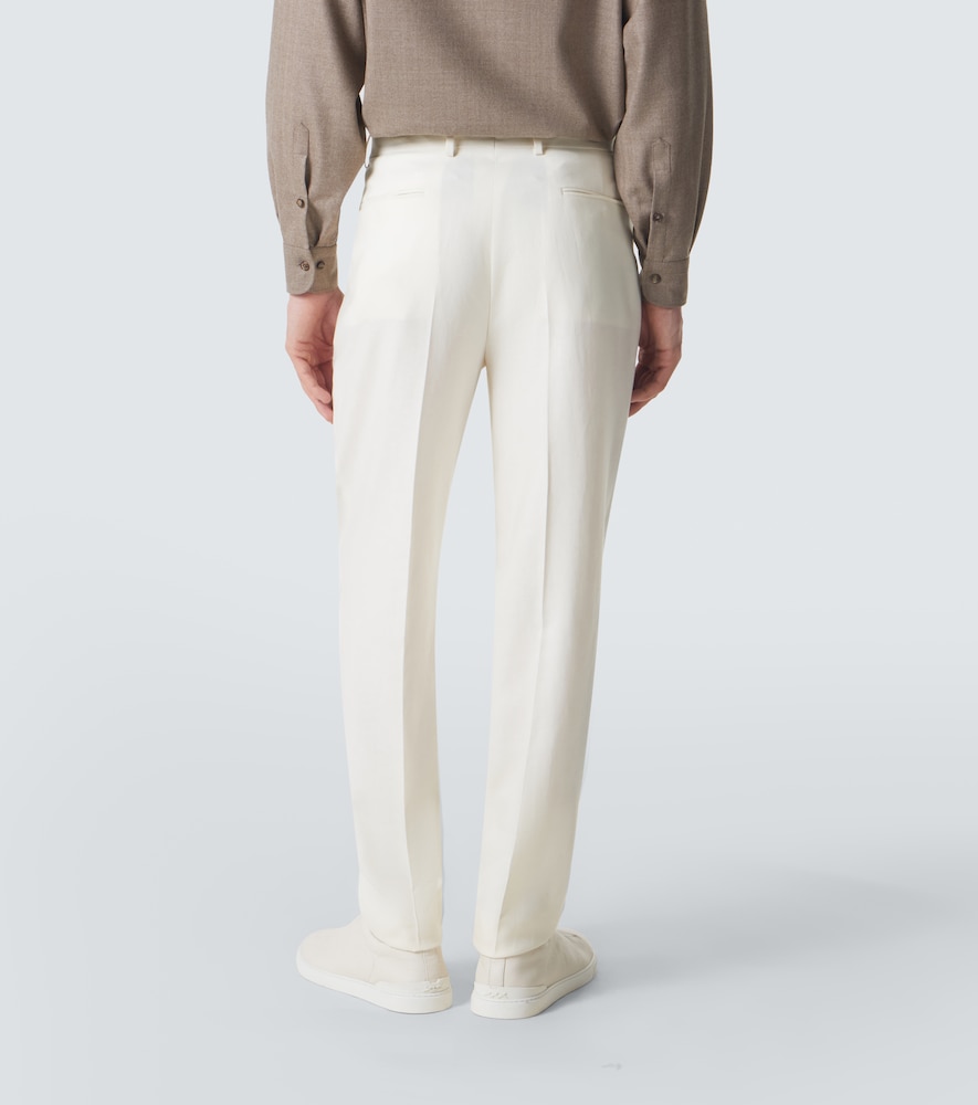  Zegna Zegna Gerade Hose Aus Leinen 
