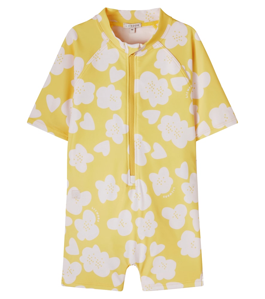 Liewood Yellow Max Floral Rashguard Swimsuit Y Size 6 - Mytheresa