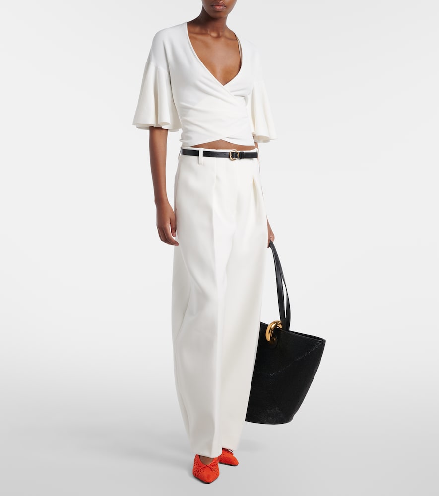 Cubisto Raffia-Effect Slingback