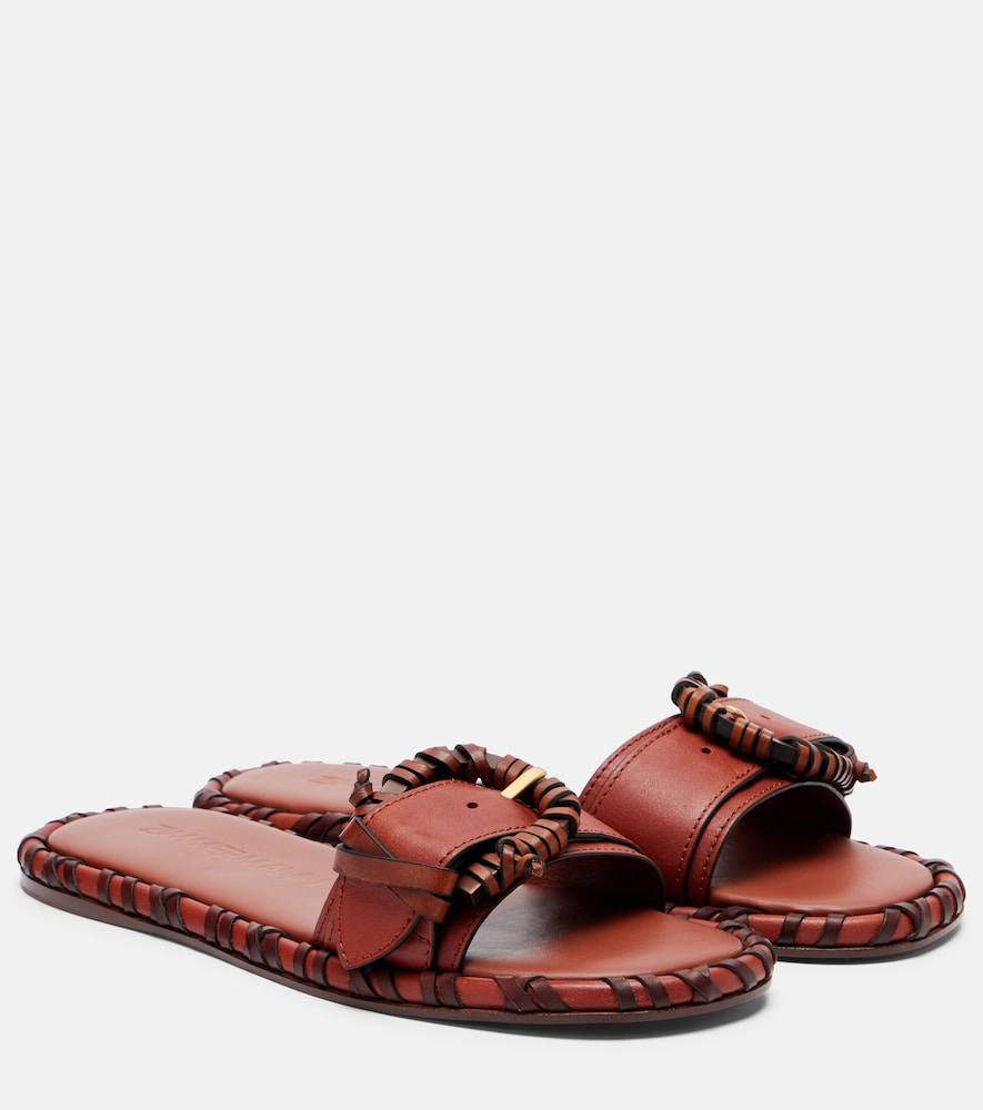 Zimmermann Alchemy leather slides