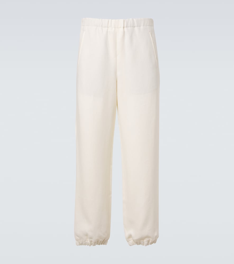 God's True Cashmere Linen sweatpants with amethyst
