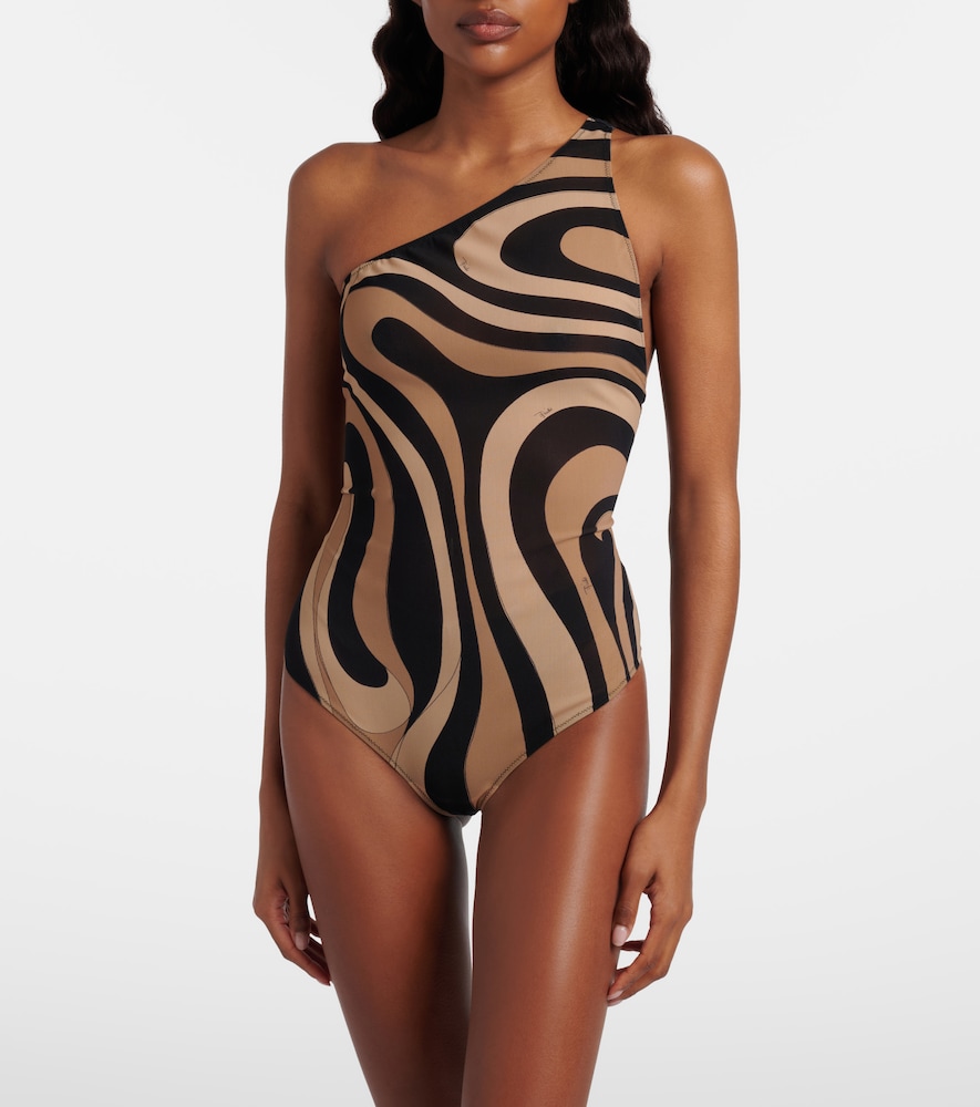 Pucci Marmo one-shoulder bodysuit