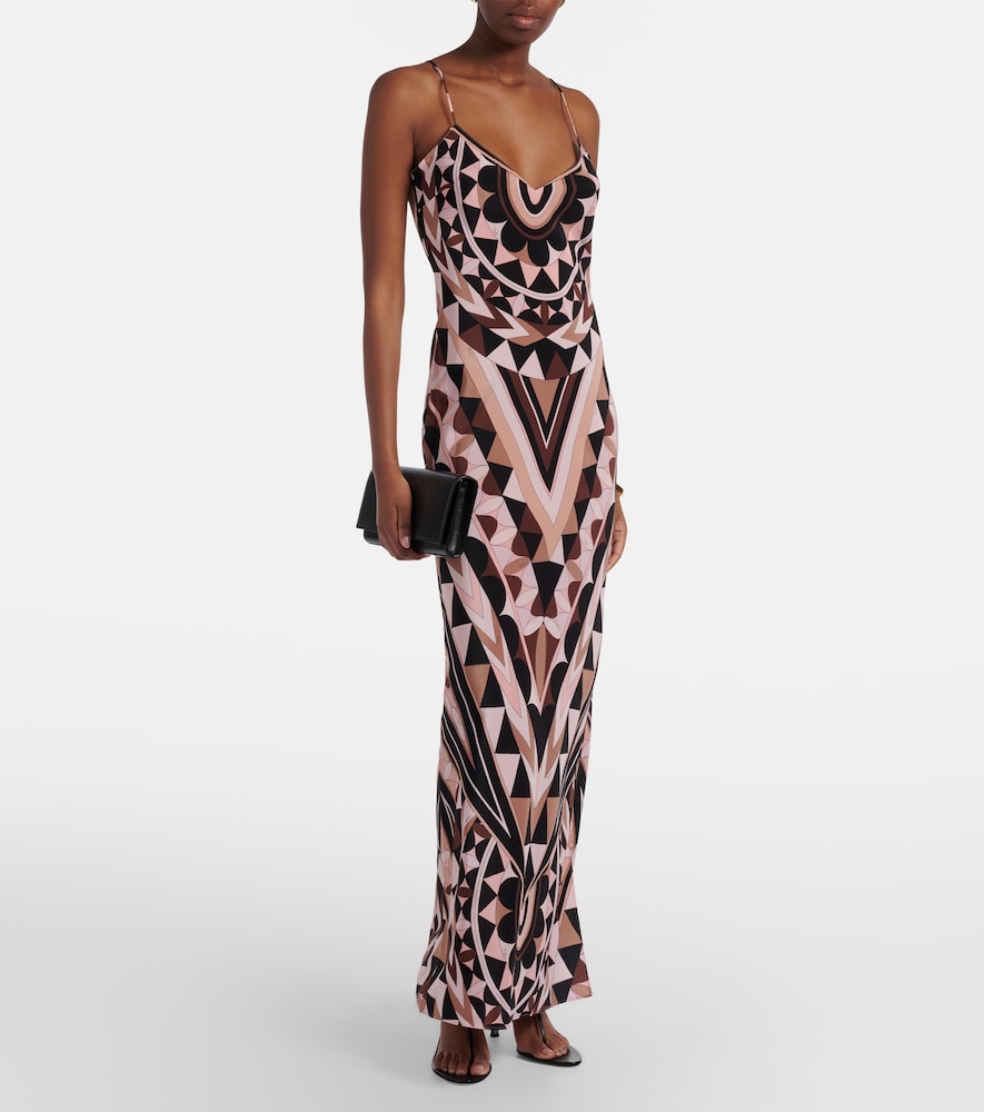  Pucci Pucci Manuba Silk Crepe De Chine Gown 
