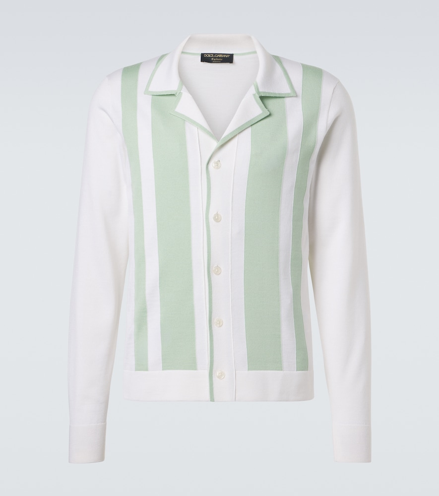 Dolce & Gabbana Striped wool and silk shirt