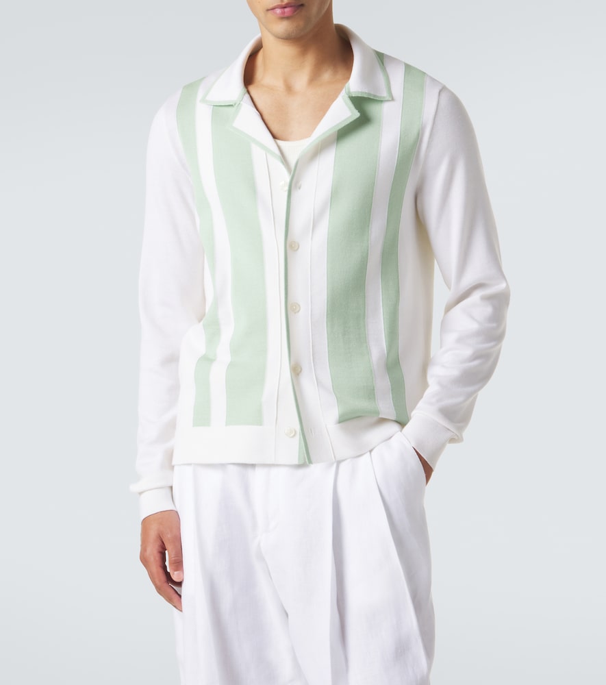  Dolce&gabbana Dolce&gabbana Striped Wool And Silk Shirt 