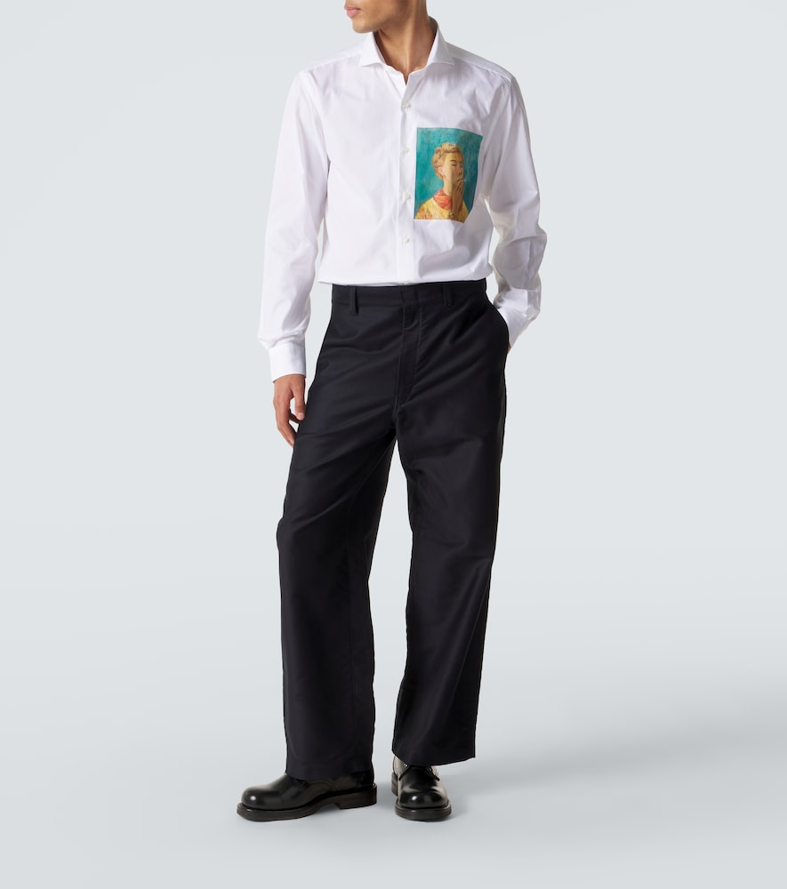  Junya Watanabe Junya Watanabe X Luigi Borrelli Hemd Aus Baumwolle 
