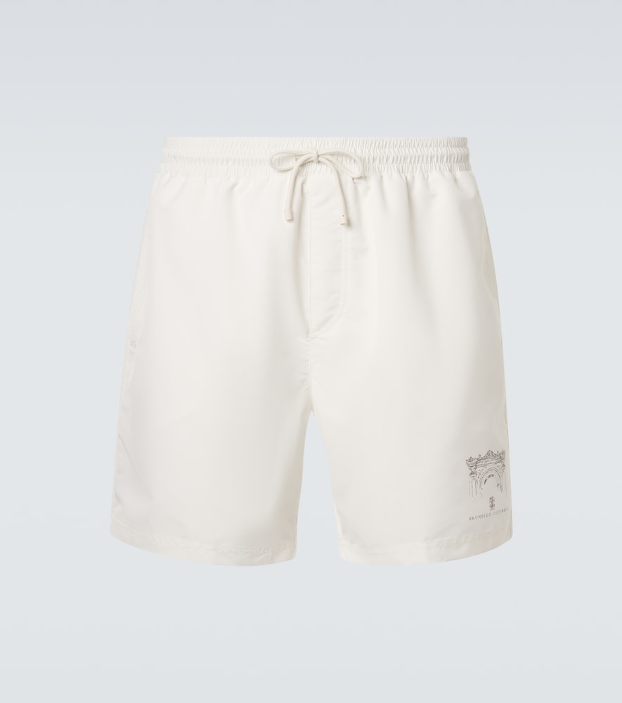 Brunello Cucinelli Men's Beige Swim Trunks UK Size 38 - Mytheresa