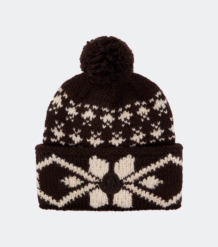 MONCLER Moncler Fair Isle sequined wool-blend beanie