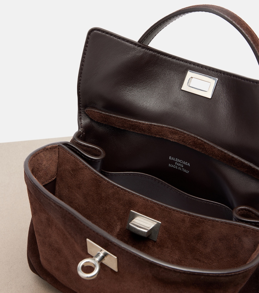  Balenciaga Balenciaga Henkeltasche Rodeo Mini Aus Veloursleder 
