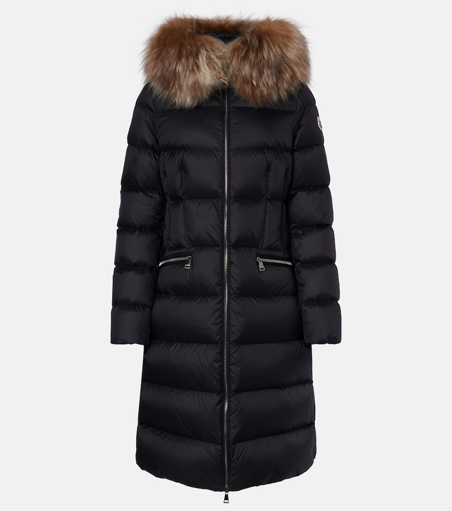 Moncler Boedic shearling-trimmed down coat - Women's Clothing