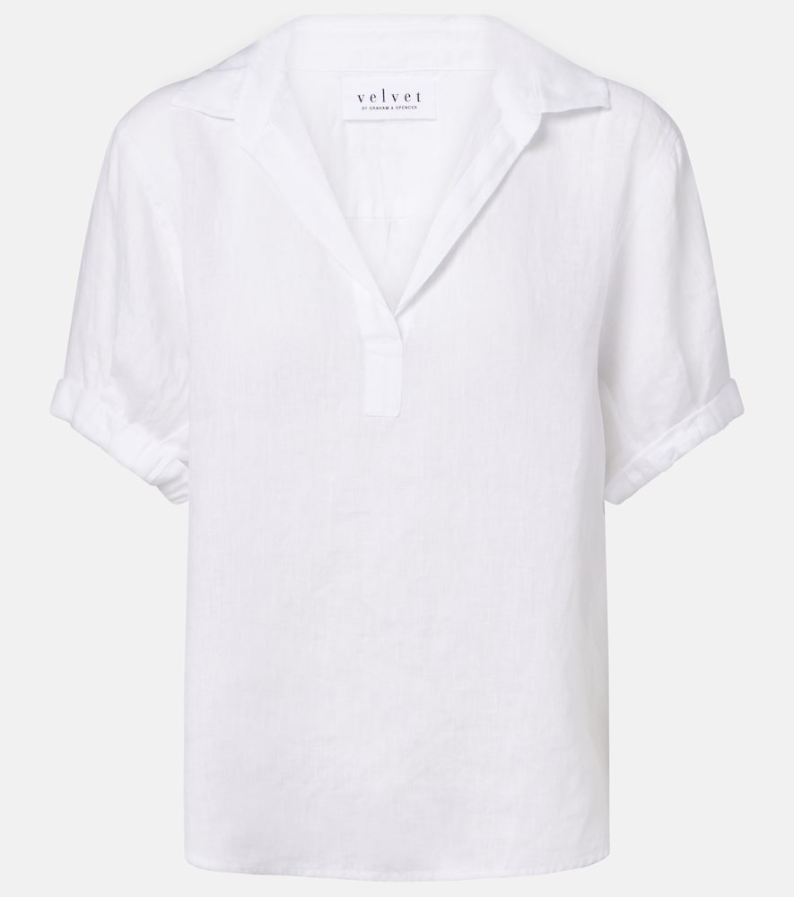 Velvet Vivica linen top | Thumbnail 6
