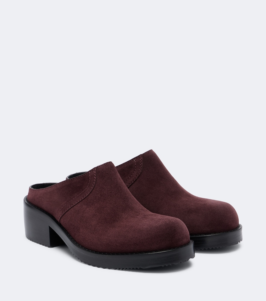 Suede Mules