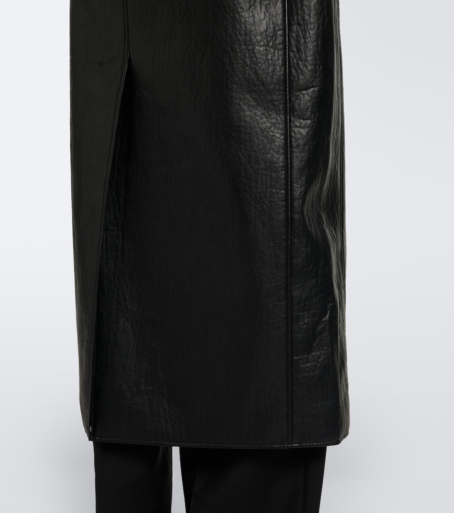 Edra Shearling-Trimmed Wrap Coat