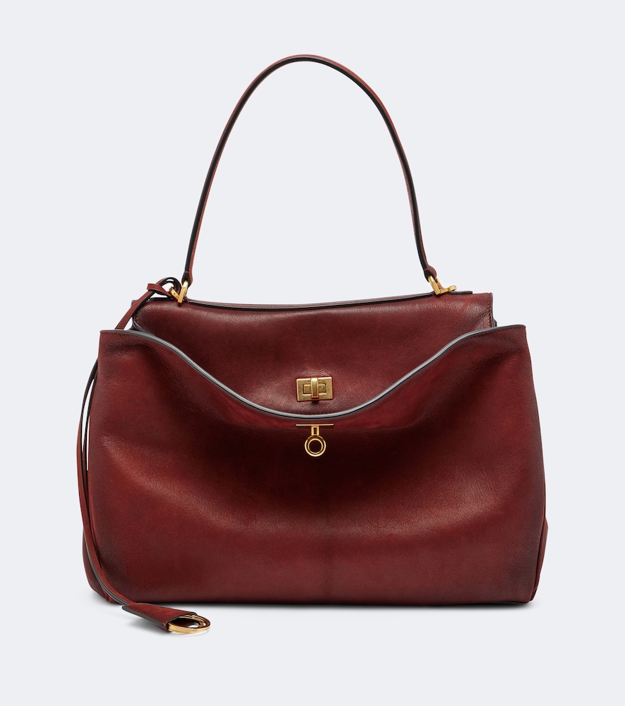 Schultertasche Rodeo Medium aus Leder