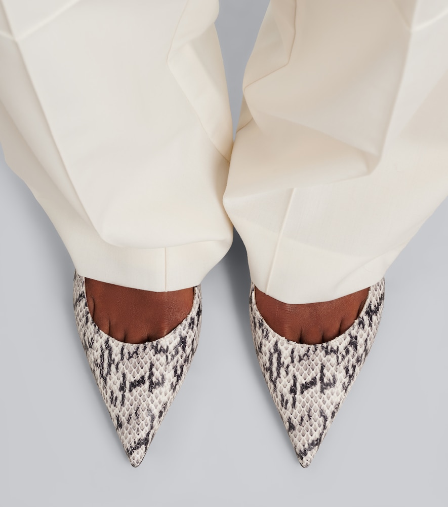 Amelia Snake-Effect Pumps