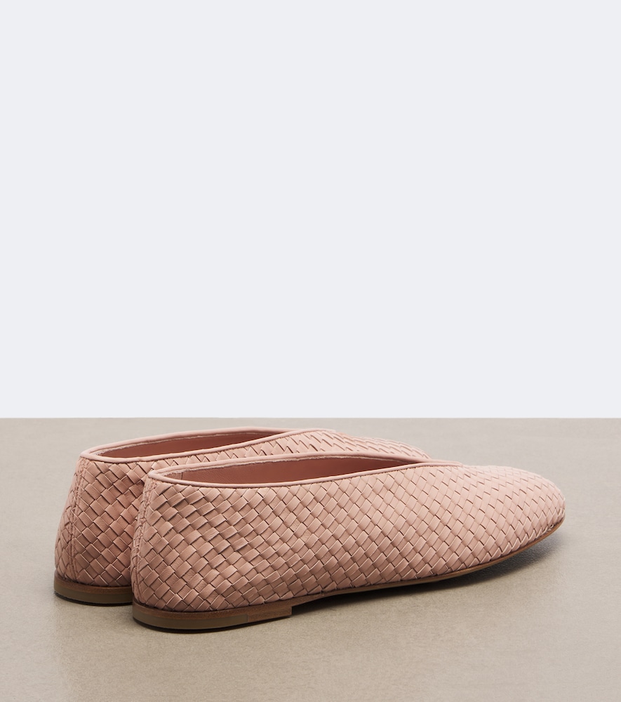 Rosa Intrecciato Ballet Flat