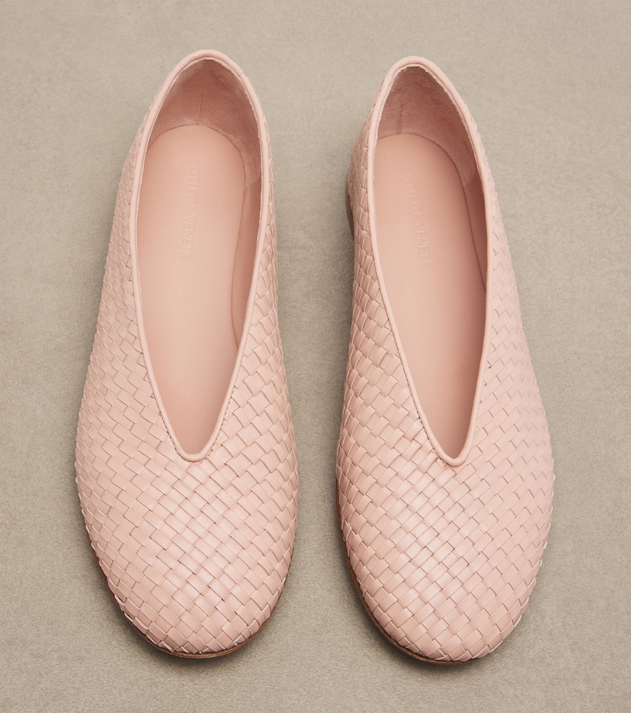 Rosa Intrecciato Ballet Flat