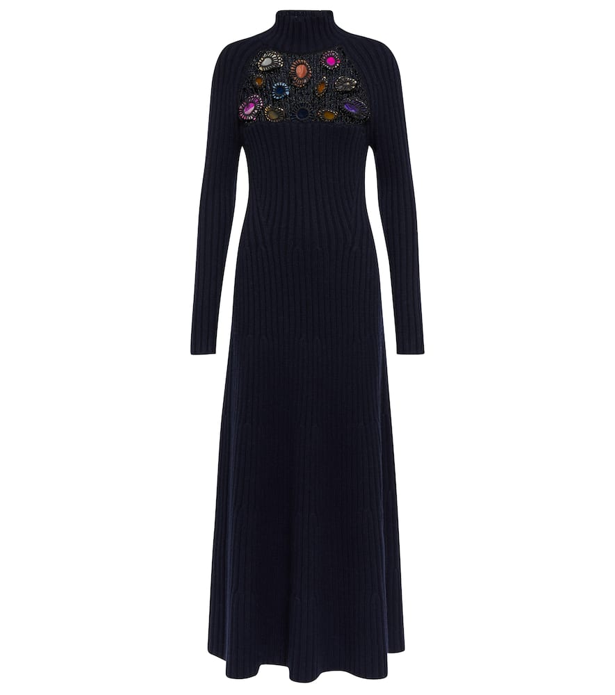 Gabriela Hearst Juana embellished cashmere dress