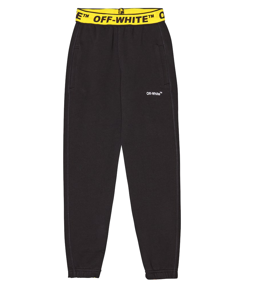 Off-White Kids Logo cotton jersey sweatpants