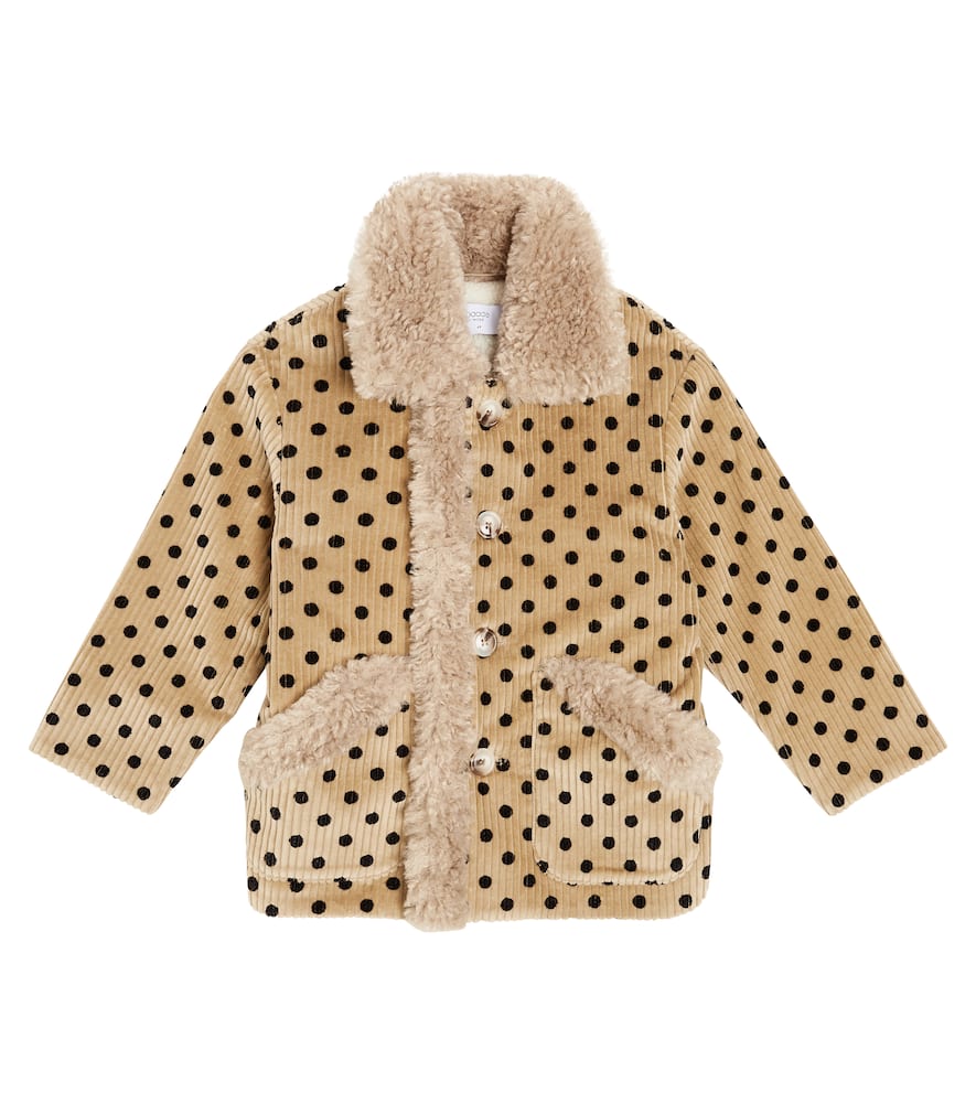 Paade Mode Polka-dot cotton corduroy blazer